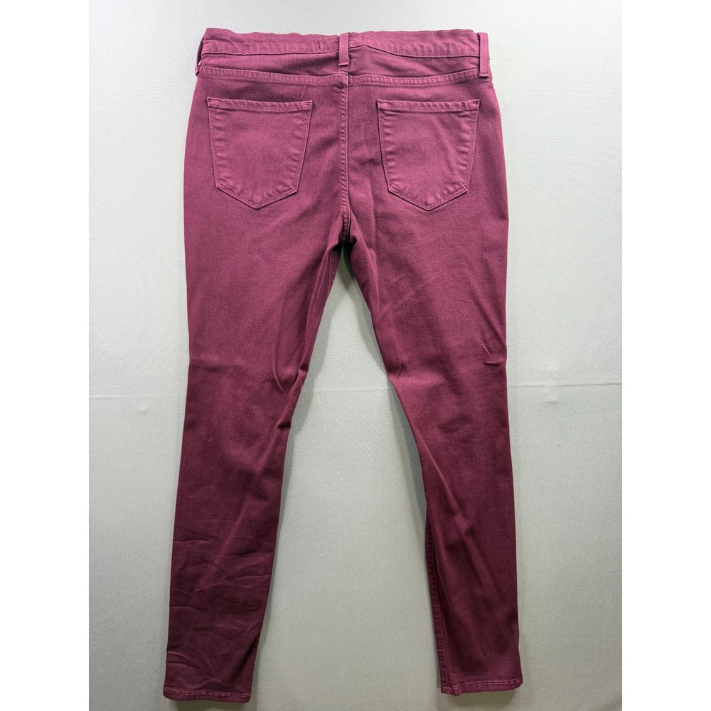 KanCan Skinny Jeans Womens Burgundy Wine Stretch‎ Denim 30x30